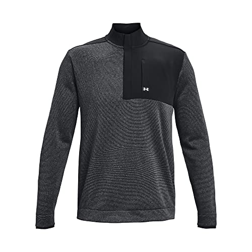 Under Armour Mens Storm SweaterFleece Half Zip, (001) Black / / White, Small