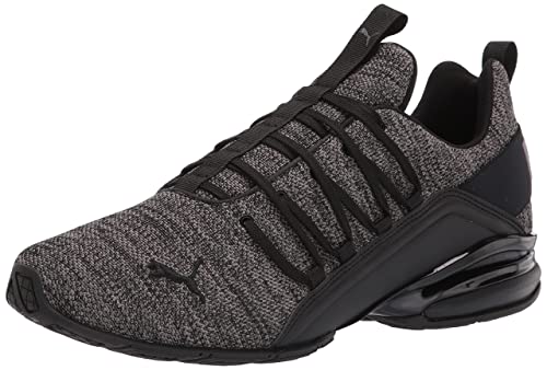 PUMA Mens Axelion Cross Trainer, MULTI PUMA Mens Black-CASTLEROCK, 10