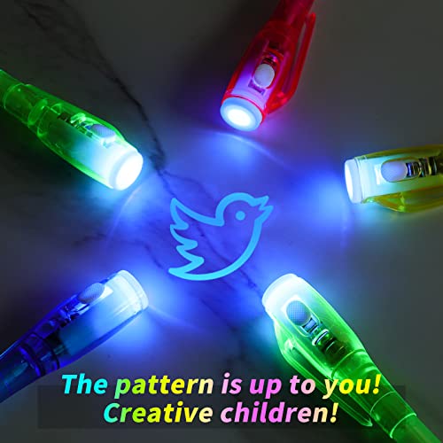 ENJOCASES 20 Pieces Invisible Ink Pen with UV Light Spy Pen Magic Marker for Kids Party Favors Ideas Gifts Easter Day Halloween