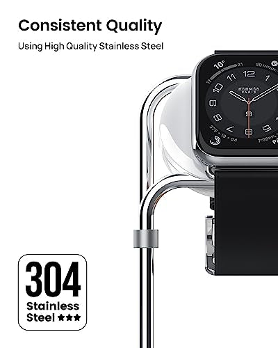 SODI for Apple Watch Stand, Watch Charging Dock Station for Desk, Watch Charger Nightstand Holder Compatible with Apple Watch Series Ultra2/Ultra/9/8/SE2/7/6/SE/5/4/3/2/1