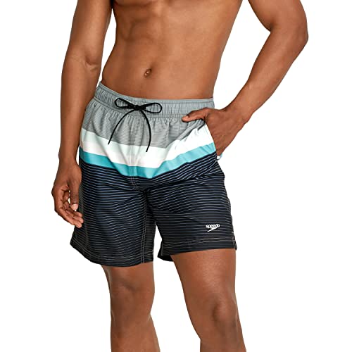 Speedo Men's Swim Trunk Mid Length Redondo Stripe