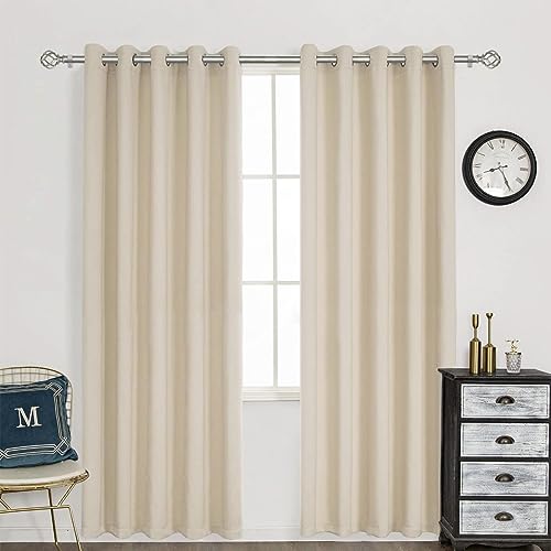 KAMANINA Antique Silver Curtain Rod 32 to 58 inch(2.6-4.8ft), 1 inch Adjustable Single Curtain Rods for Windows 28 to 48 inch, Decorative Drapery Rod with Twisted Cage Ends