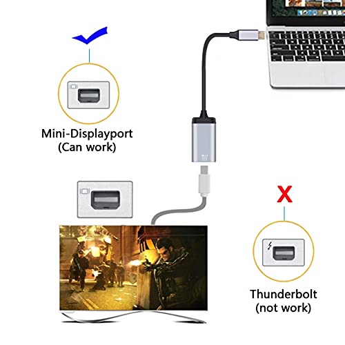 cablecc USB-C Type C to Mini DP Displayport Cable Adapter 4K 2K 60hz for Tablet & Phone & Laptop