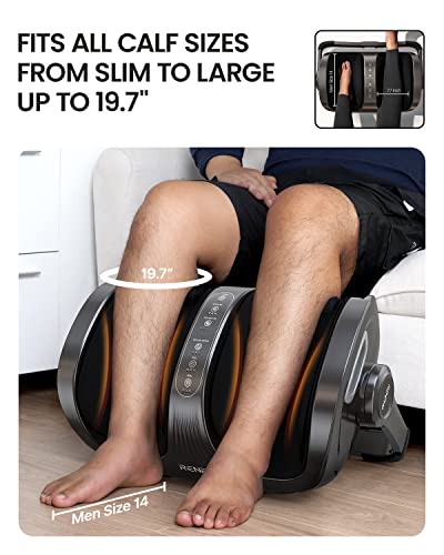 RENPHO Foot Massager with Heat, Foot and Calf Massager for Athletes Foot Care, Deep Kneading Foot Massage for Feet/Ankle/Calf/Leg, Fits Up to Feet Size 14 Men, Christmas Gift for Her, Father, Mother