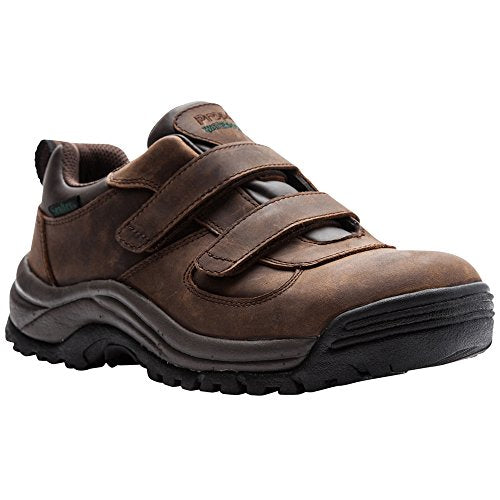 Propét Mens Cliff Walker Low Strap Walking Walking Sneakers Athletic Shoes - Brown - Size 10.5 3E