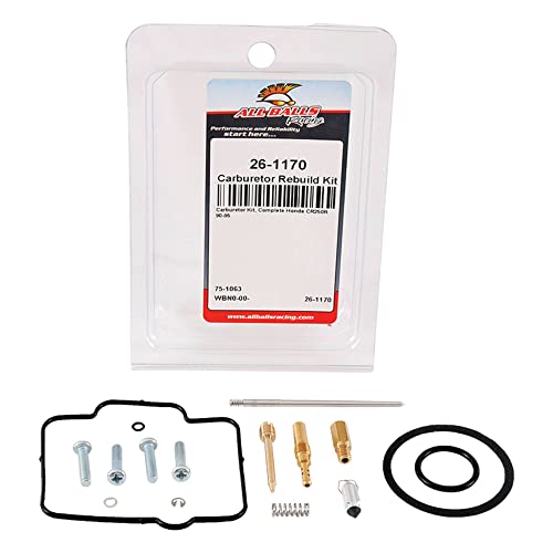 All Balls Racing Carburetor Rebuild Kit 26-1170 Compatible With/Replacement For Honda CR250R 1990-1995