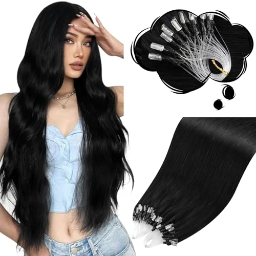 Moresoo U Tip Human Hair Extensions Brown Ombre Hair Extensions U Tip Keratin Hair Extensions Human Hair Balayage Dark Brown to Dark Brown and Dark Blonde U Tip Hair Extensions 16Inch 50G/50S