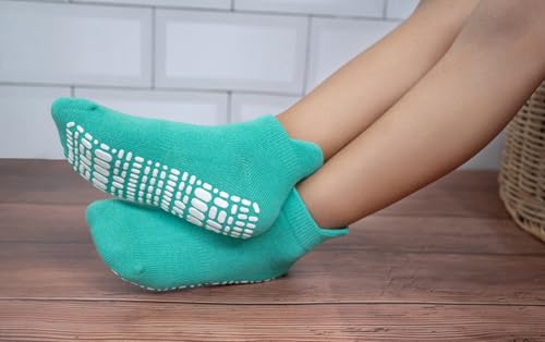 RATIVE Ankle Anti Slip Non Skid Cotton Socks with Grips Grippers for 0-6 Month Babies Baby Infant Boy Boys Girl Girls (0-6 Months, 12-Pairs/AB-110)
