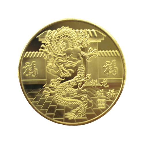 2024 Chinese New Year Coins Dragon Coins Decorations Gold