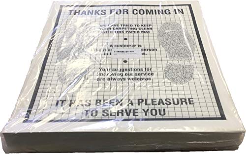 AutoMat Plastic Coated Disposable Paper Automotive Floor Mat (Case of 500)