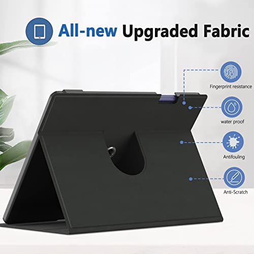 E NET-CASE Case for BOOX Note Air 2, BOOX Note Air 2 Plus 2022, New Upgrated Design 360 Degree Rotating Stand Cover for 10.3 Inch BOOX Note Air 2 with Pencil Holder (Black)