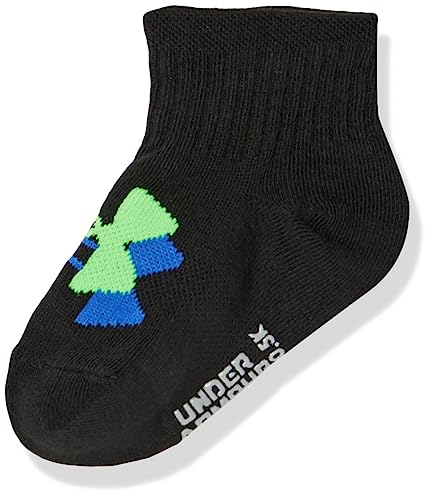 Under Armour Baby Boys Multi Pack Future Boss Essential Quarter Sock, Extreme Green, 12-24 Months