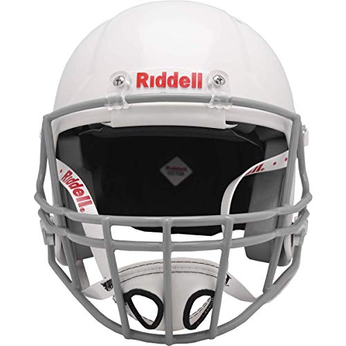 Riddell Victor Youth Football Helmet , White/Gray, Medium