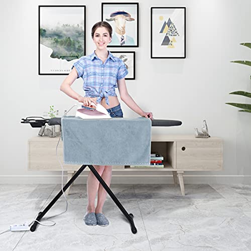 Duwee 12"x36" Ironing Board with Heat Resistant Cover and Thicken Felt Pad, Heavy Sturdy Legs