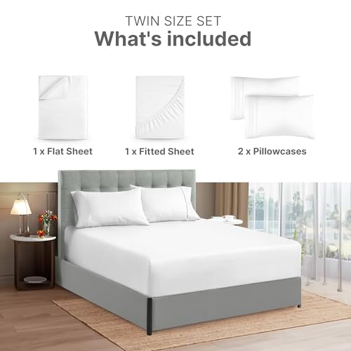 Extra Deep Twin XL Sheet Set - 4 Piece Breathable & Cooling Sheets - Hotel Luxury Bed Sheets Set - Easy Fit - Soft, Wrinkle Free & Comfy Sheets Set - Spa Blue Sheet Set w/Extra Deep Pockets