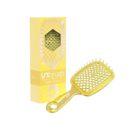 FHI Heat UNbrush Detangling Brush for Pain-Free Brushing on All Wet or Dry Hair Types — Durable DuoFlex Anti-Static Bristles, Lightweight Handle, Vented Hair Brush, Sun Ceremony