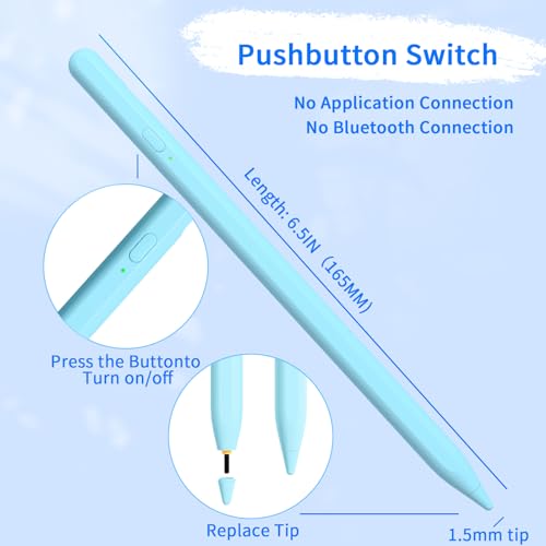 Stylus Pens for Touch Screens, Universal Fine Point iPad Pencil with Magnetic Adsorption Compatible with iPhone/iPad/Samsung/Android/Tablet & Other Touch Screens (White Gradient Pink)