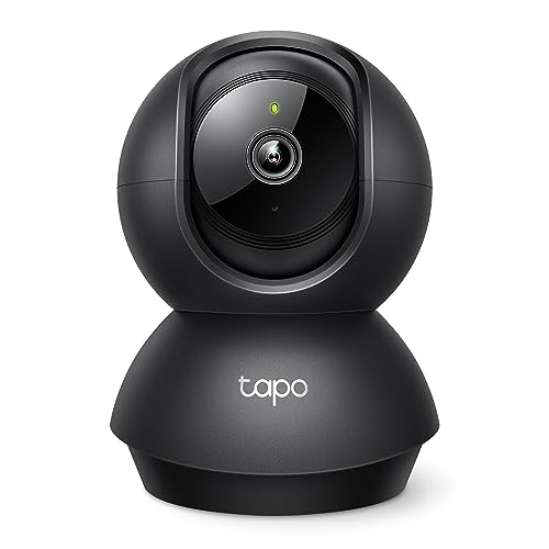 Tapo TP-Link 2K Pan/Tilt Indoor Security Camera for Baby Monitor, Pet Camera | Motion Detection & Tracking | 2-Way Audio | Cloud & SD Card Storage | Works w/Alexa & Google Home | Black C211