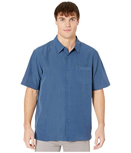 Quiksilver mens Centinela 4 Up Comfort Fit Pocket Collared Button Down Shirt, Midnight Navy Centinella, Small US