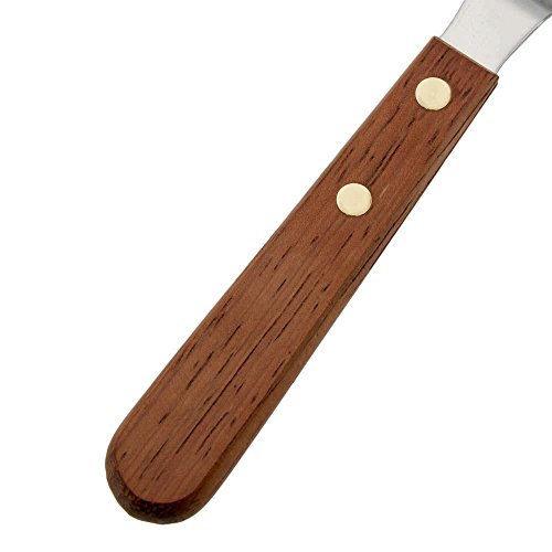 Ateco 1385 Offset Spatula with 4.5-Inch Stainless Steel Blade, Wood Handle, 4.5 Inch, natural (Pack of 2)