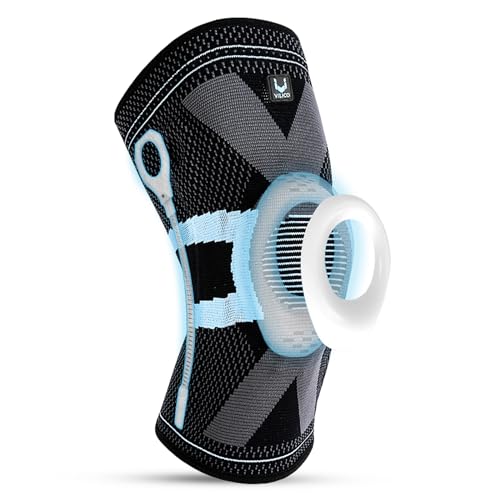 TANGABA Knee Brace with Patella Pad & Side Stabilizers (Large), Non-Slip Knee Support for Joint Knee Pain Relief Women and Men, Knee Support for Working, Running, Weightlifting, Fitness-1 Pack