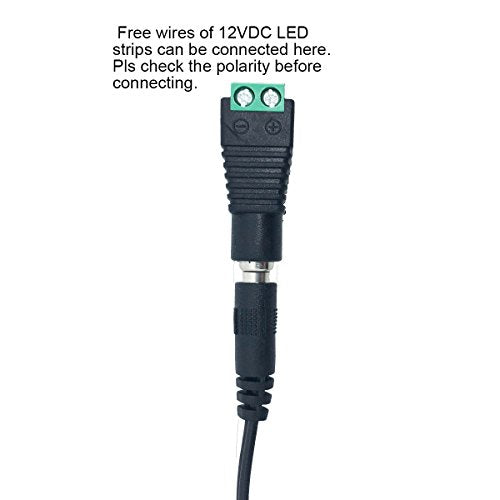 Litever Power Supply, LED Transformer, 12VDC 3 Amps,110VAC to 12V DC, Max Output 3A, 36W. Standard 110VAC US Input Plug, 5.5mm x2.1mm Output Connector, for LED Light Strip and More