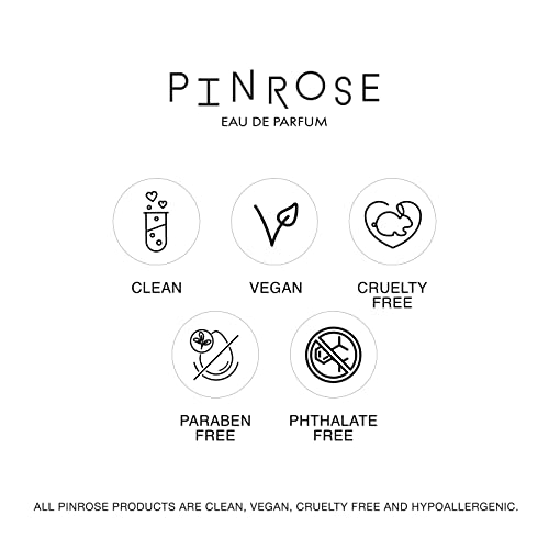 PINROSE Perfumes Merry Maker - Eau de Parfum Fragrance Travel Spray for Women - Vegan, Cruelty-free, and Hypoallergenic Scent w/ Essential Oils - Notes of Nectarine, Violet, Rose, Jasmine & Musk