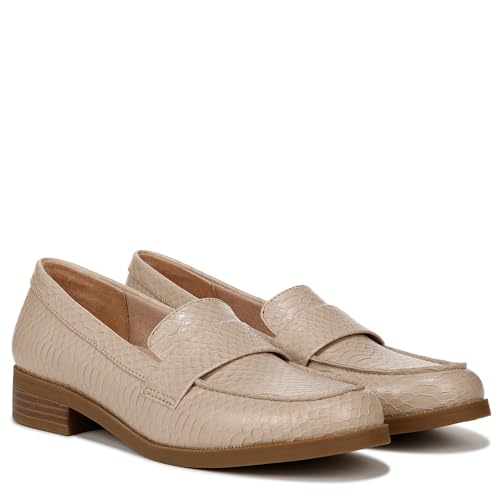 LifeStride Womens Sonoma 2 Slip On Loafers Tan Lizard 10 W