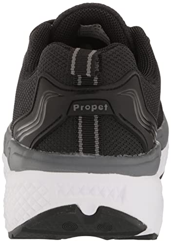 Propét Women's Ultra Athletic Sneakers, Black/Grey, 9.5 Wide US