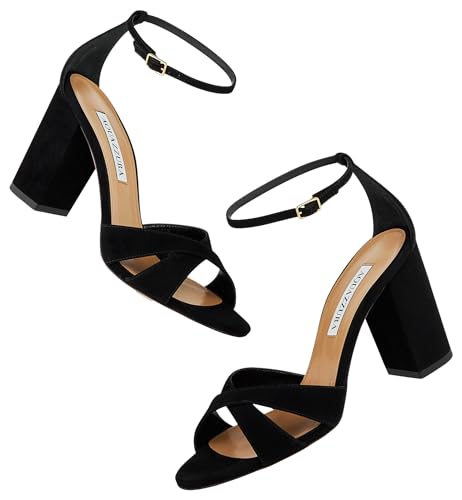 Aquazzura Divine Sandal 85, Black, 5