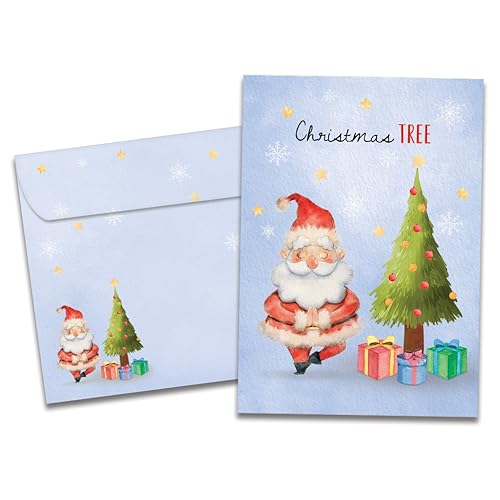 Tree-Free Greetings - Christmas Greeting Cards - Artful Designs - 16 Assortment Cards + Matching Envelopes - Made in USA - 100% Recycled Paper - 5"x7" - Christmas Critters (GP60504)