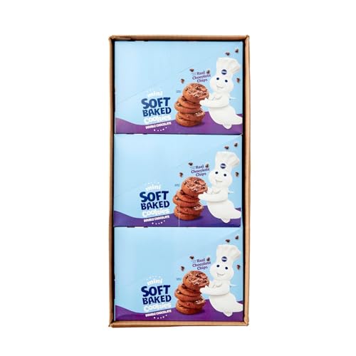 Pillsbury Mini Soft Baked Double Chocolate Cookies, 6 ct, 18 oz (Pack of 9)