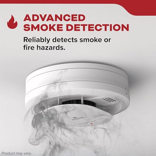 Kidde Smoke Detector, AA Battery Powered, LED Warning Light Indicators