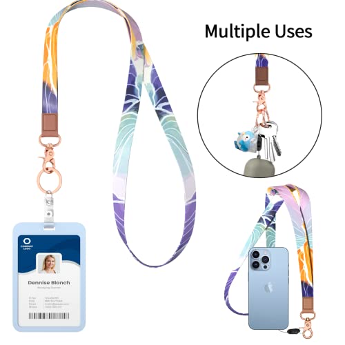 Rimilak Neck Lanyard Key Chain, Long Lanyard Strap Keychain Holder for Women Men Car Keys ID Badges Card Wallet Phone Camera