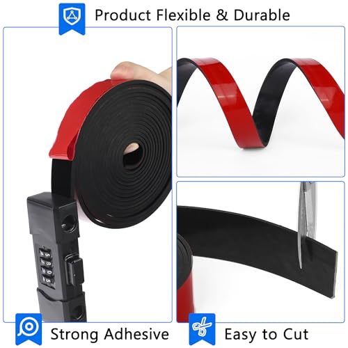 WochiTV Adhesive Solid Rubber Strips, 5" Wide x 1/16" Thick x 60" Long Self Stick Black Neoprene Rubber Rolls Perfect for DIY Insulation Cushion Gasket, Sealing, Liner, Weather Striping