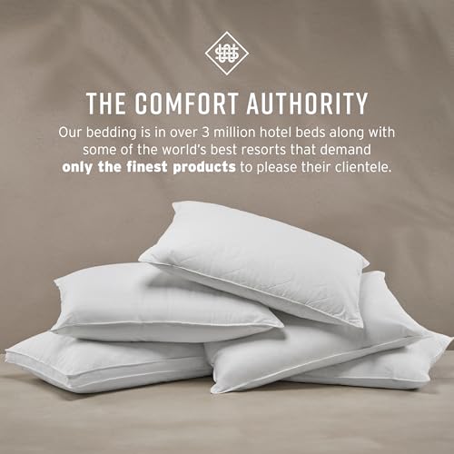 Sobel Westex Sobella Bed Pillow for Sleeping | Side Sleeper Pillow for Adults | 300TC, 100% Cotton Case | Soft, Machine Washable Hotel Quality Pillow | Standard Pillow 20 X 26
