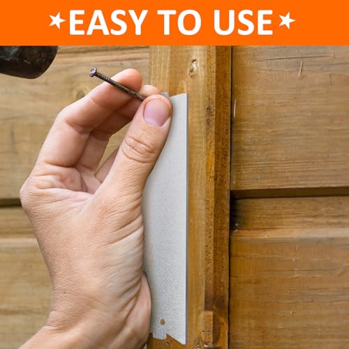 NULTRUMA 30Pcs Nail Plate for Wood Studs Cable Protector Plate 6" x 1.5" with Sharp Pointed Prongs, Anti-Nail Protection Shield with Pointed Prongs for Protecting Plumbing and Wiring