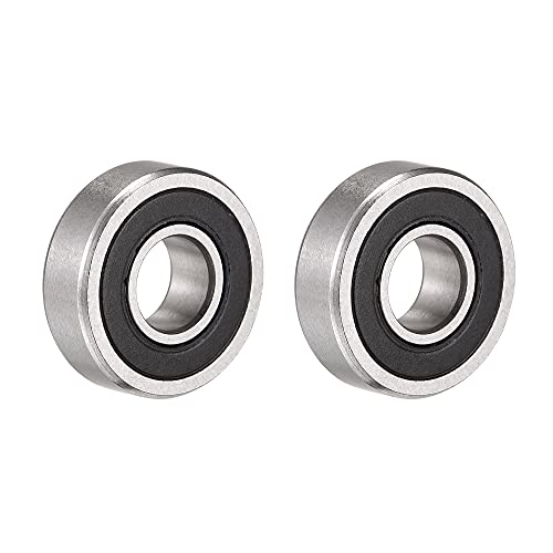 uxcell SR4-2RS Stainless Steel Ball Bearing 1/4"x5/8"x0.196" Double Sealed Bearings 2pcs