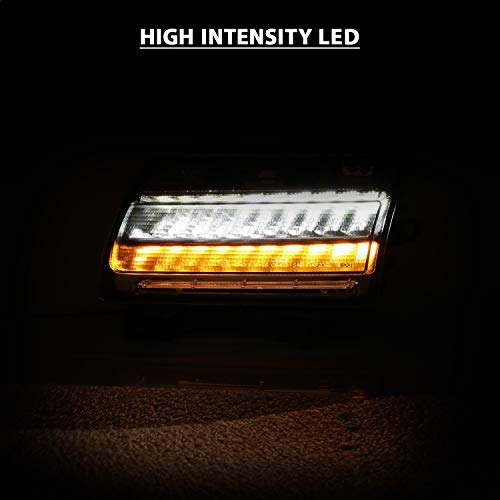 Anzo USA 511083 Jeep Wrangler 18 LED Side Marker Light Chrome Clear (w/Sequential)