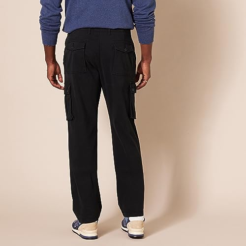 Amazon Essentials Men's Straight-Fit Stretch Cargo Pant (Available in Big & Tall), Khaki Brown, 36W x 32L