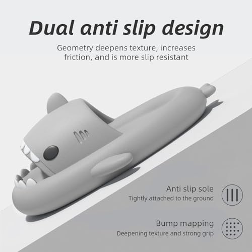 Shark Cloud Slippers, Shark Cute Slides for Women Man,Summer Slipper Sandals for Boys Girls Spa Platform Shoes Non-Slip Beach Open Toe Beach Sandals Shower Couple Shoes (38/39, Orange, numeric_7)