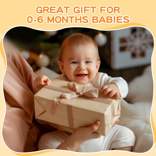 Early Learning Toy for 0-6 Months, Montessori Baby Toys 6 in 1 Learning Educational Set - Object Permanence Box, Baby Roller, Spinning Drum, Black and White High Contrast Baby Toys, Tummy Time Mirror