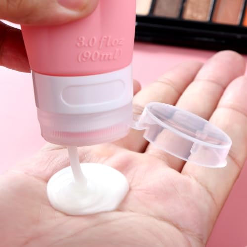 Gemice 16 Pack Travel Size Bottles, TSA Approved Leakproof Travel Containers for Toiletries, Silicone Refillable Travel Essentials Accessories with Travel Bag for Shampoo Conditioner