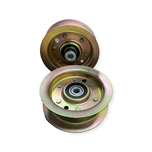 Flat Idler Pulley for Exmark Toro 50 54 inch Deck Quest E-Series S-Series Timecutter 106-2175 2 Pack