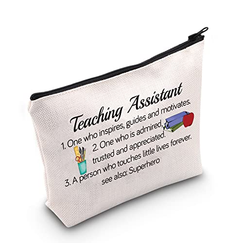 TSOTMO Teaching Assistant Makeup Bag Teacher Gift Best Teach Assistant Ever Gift End of Year Teacher Gifts Thank You Gift For Teaching Assistant (Teaching One)