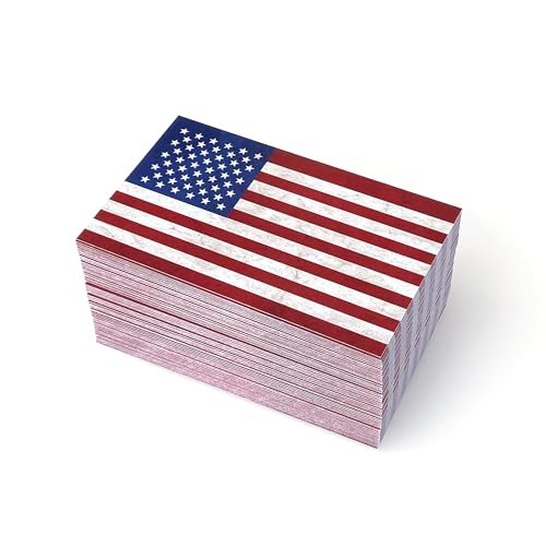 RXBC2011 100 Pack Patriotic American Flag Appointment Reminder Cards 2x3.5 Inches