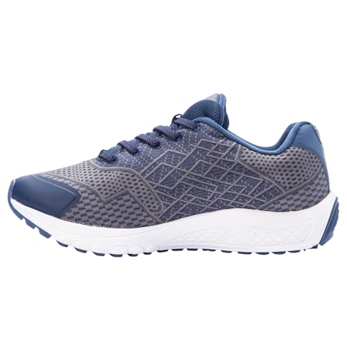 Propét Men One Running Shoe, Navy/Grey, 9 3E US