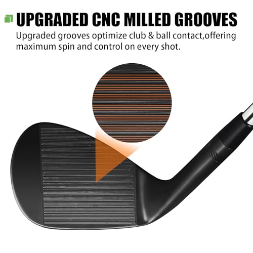 MAZEL Forged Golf Wedges for Men - Individual 48 52 54 56 58 60 Degree Wedge Right Hand Gap Wedge,Sand Wedge,Lob Wedge,Milled Face for More Spin