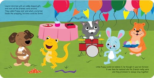 Little Hippo Books Five Partying Pets | Touch and Feel Books for Toddlers | Sound Books | Kid's Books with Sound | Educational Children's Books and Sensory Books