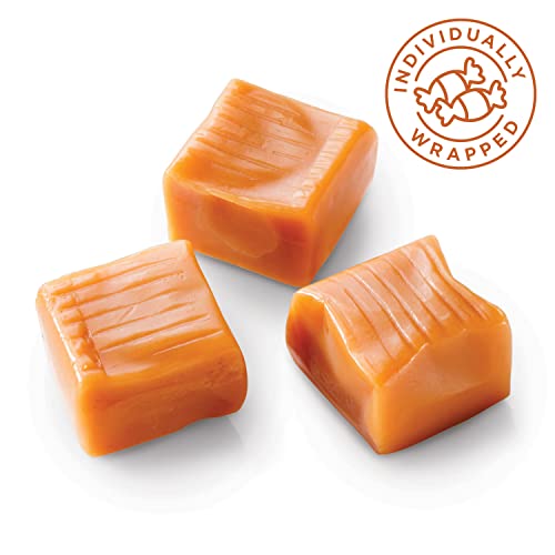 Caramel Cubes Candy - 2 Pound Bulk Pack (About 135 Count) - Classic Creamy Squares - Individually Wrapped